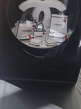 Chanel Decorative Snow Globe with Miniature Shopping Bags